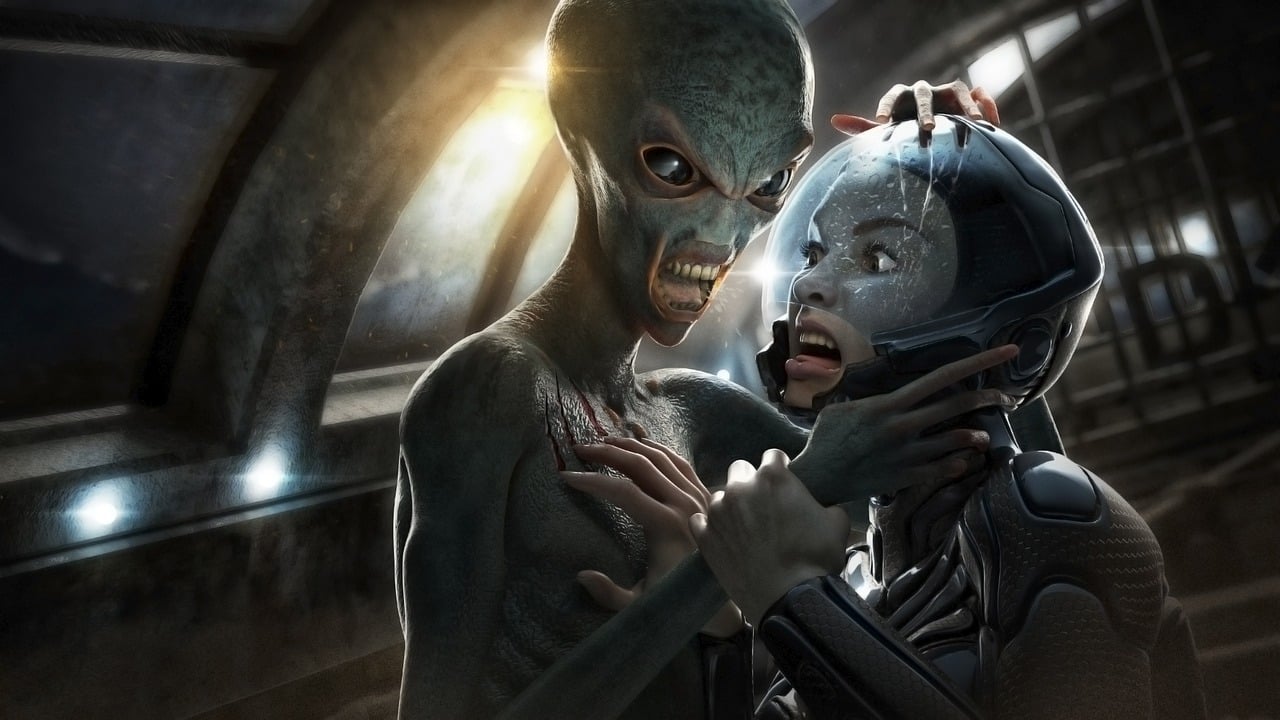 Alien attacking a woman, illustration for writing realistic aliens article